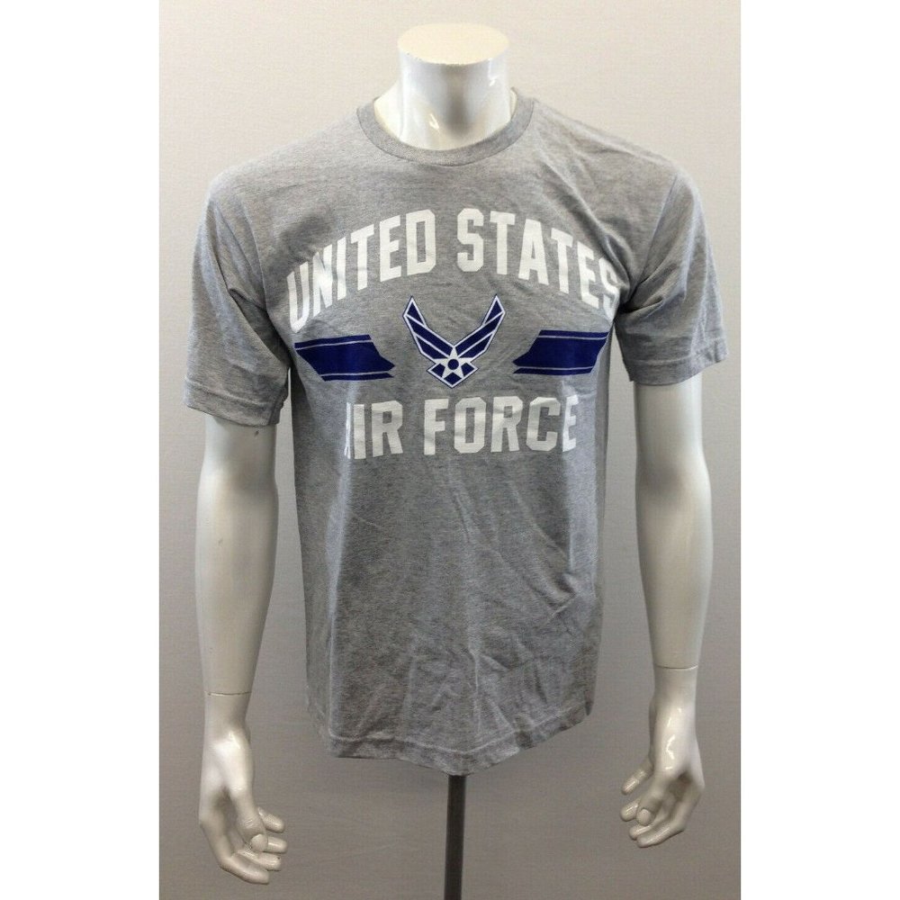 United States Air Force Men's  Gray Short Sleeve Medium T Shirt By Bayside Tee